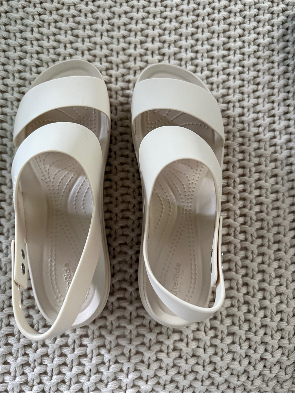 CROCS Women's Sandstone Slip-On Platform Sandal